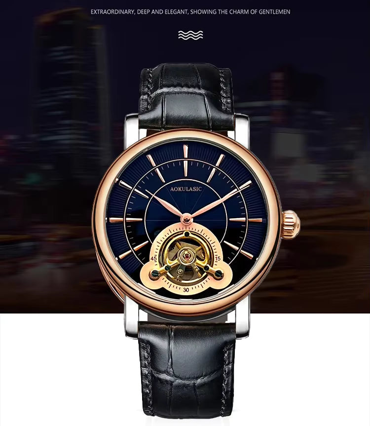 AOKULASIC Men New Mechanical Watches Fashion 2 YEAR WARRANTY