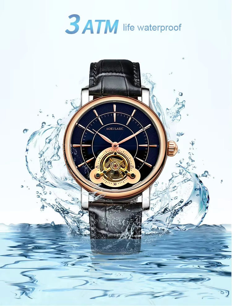 AOKULASIC Men New Mechanical Watches Fashion 2 YEAR WARRANTY