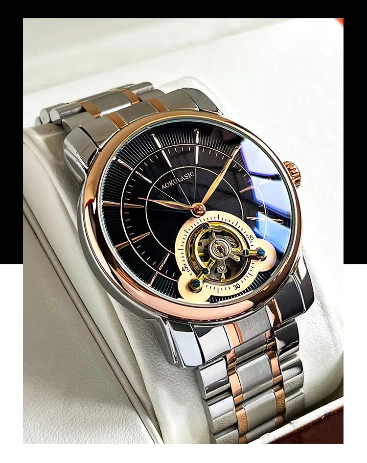 AOKULASIC Men New Mechanical Watches Fashion 2 YEAR WARRANTY