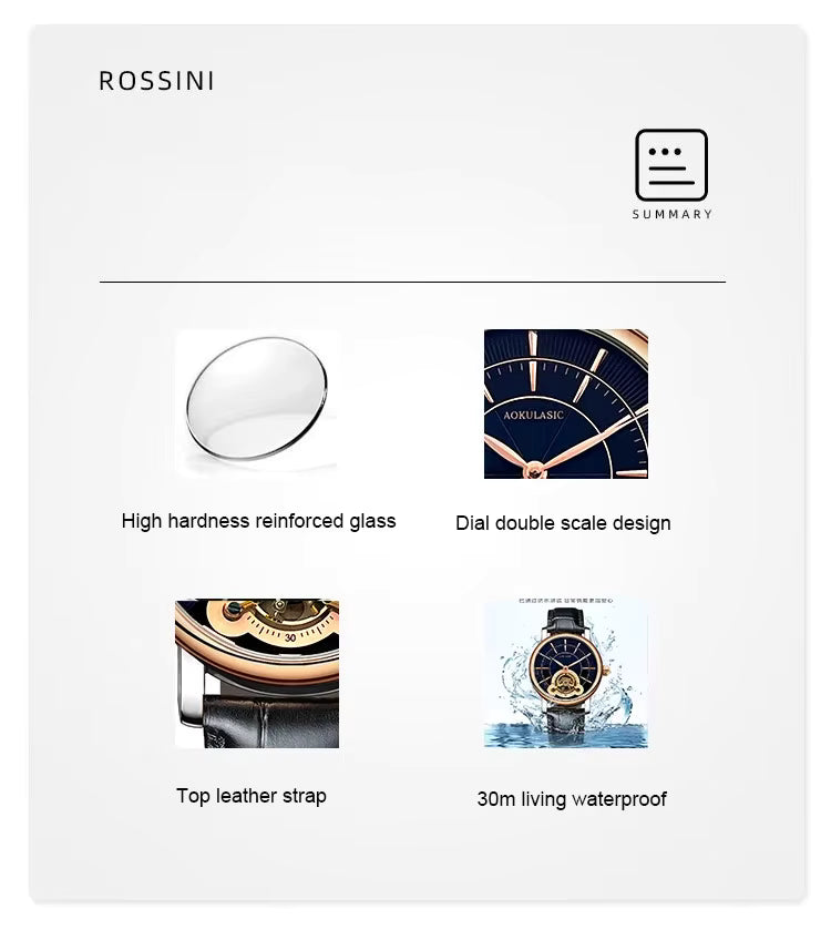 AOKULASIC Men New Mechanical Watches Fashion 2 YEAR WARRANTY