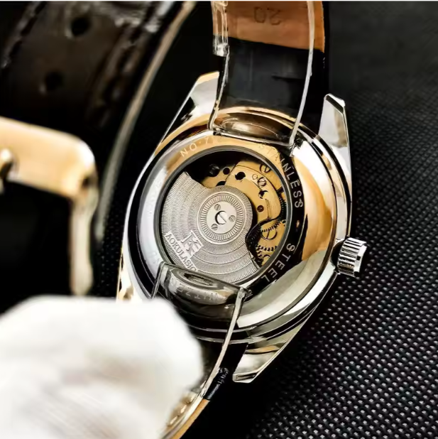AOKULASIC European American Style Large Dial Semi-Automatic Mechanical Watch 2 YEAR GURANTEE