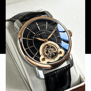 AOKULASIC 2192 Automatic Mechanical Dress Watch With Lether & Metal Strap